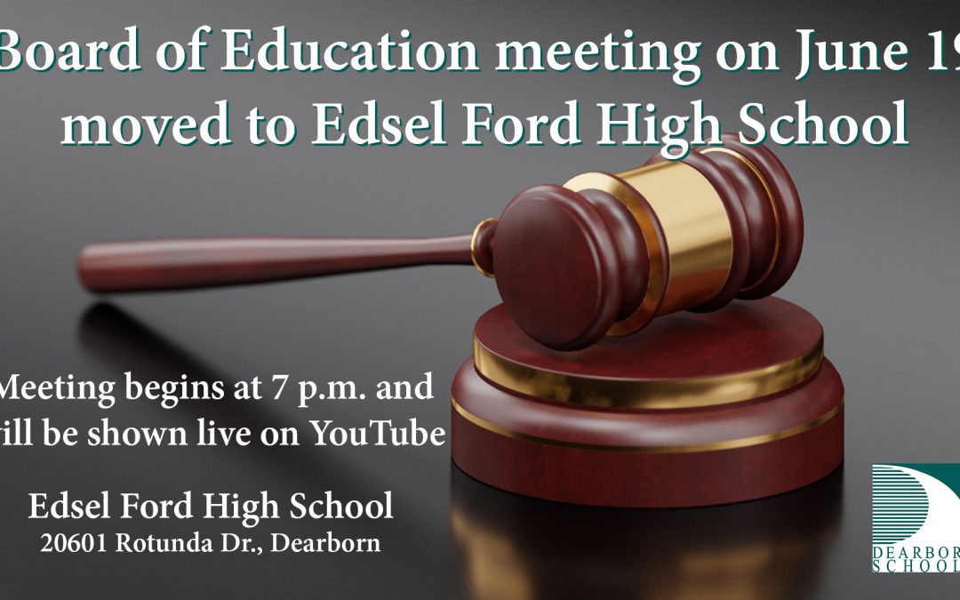 June 19 Board of Education meeting