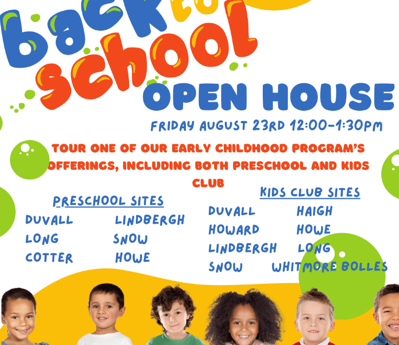 Paid preschool holding open house at Cotter on Friday, Aug. 23