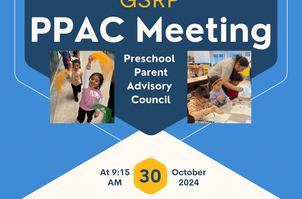 Preschool Parent Advisory Council Meeting